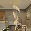 Axyaa Crystal Chandeliers & Indoor Lighting Fixtures: Modern Villa & Living Room Staircase Chandeliers