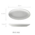 Axyaa Large Oval Ceramic Fish Plate - Premium Quality Serving Platter