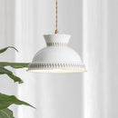 Axyaa Modern Ceramic LED Pendant Light - French Style Hanging Lamp
