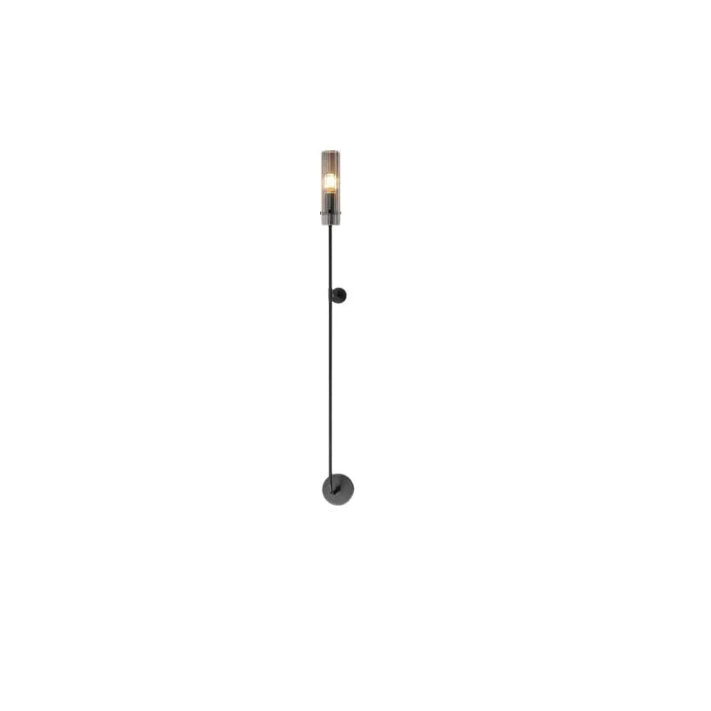 Axyaa Clear Glass E14 Wall Lamp for Foyer, Dining Room, Stairs