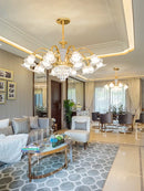 Axyaa Light Luxury Chandelier: Modern European Atmosphere for Living, Bedroom, Dining Room