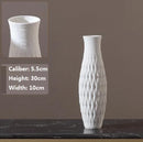 Axyaa White Round Ceramic Vases | Handmade Terracotta Flower Pot Home Decor