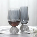 Axya Crystal Champagne Cup Set, Diamond High Foot Glass, Party Drink Supplies