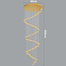 Axyaa Crystal LED Pendant Chandelier for Home Dining Living Room Decor