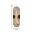 Axyaa Retro Yellow Stone Cave Wall Lamp for Vintage Bedroom and Living Room