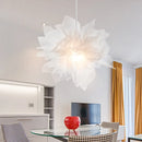Axyaa Modern Feather LED Pendant Chandelier for Bedroom and Study Room