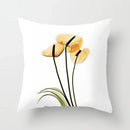 Axyaa Watercolor Flower Pattern Decorative Cushion Cover Sofa Pillowcase