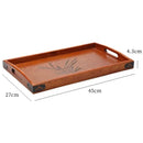 Axyaa Wooden Tea Tray: Home Brewing, Water Cup, Fruit, Kitchen Storage Tray