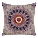 Axyaa Mandala Print Flax Pillowcase 45*45cm - National Wind Home Decor