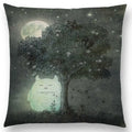 Cute Ghost Sailboat Whale Diver Cushion Cover by Axyaa