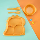 Axyaa Dinosaur Kids Tableware Set - Baby Feeding Bowl, Plates, Spoons, Forks