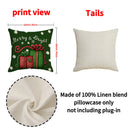 Axyaa Red Stripe Christmas Cushion Cover 45x45cm - Cartoon Sofa Decoration