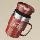 Axyaa Double-Wall Insulated Stainless Steel Coffee Cup Mug with Lid