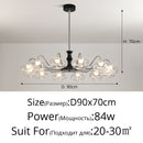 Axyaa Glass Ball Chandelier Pendant Light for Bedroom Living Room Restaurant