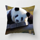 Axyaa Panda Print Polyester Cushion Cover - 45x45cm
