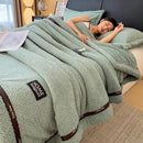 Axyaa Class A Thickened Fleece Sofa Blanket - Multi-functional Coral Fleece