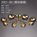 Axyaa Modern Glass Ball LED Chandelier for Living Dining Bedroom Décor
