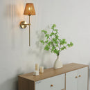 Axyaa Geometric Rattan Wall Lamp Shade for Home Restaurant Decor