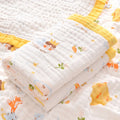 Axyaa Newborn Cotton Gauze Bath Towel, Six-Layer Blanket Cover for Baby Children