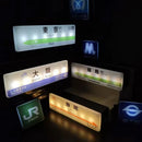 Axyaa Subway Line LED Fridge Magnets: Tokyo Osaka Light-up Display Board