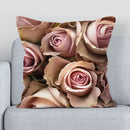 Axyaa Rose Blue Enchantress Pattern Sofa Pillowcase