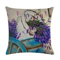 Purple Lavender Floral Pillowcase for Home Decor by Axyaa