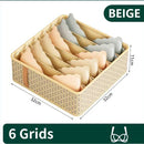 Axyaa Wardrobe Drawer Organizer Set for Underwear, Socks, Bras, Clothing Storage