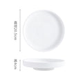 Axyaa Gold Edge Ceramic High Foot Plate: Creative Restaurant Tableware