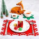 Christmas Snowflake Felt Coaster Set by Axyaa