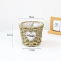 Axyaa Hand-woven Straw Flower Pots | Eco-Friendly Plant Fiber Baskets & Ornaments