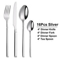 Axyaa 24-Piece Stainless Steel Cutlery Set | Elegant Mirror Finish Western Dinnerware