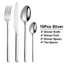 Axyaa 24-Piece Stainless Steel Cutlery Set | Elegant Mirror Finish Western Dinnerware