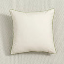 Axyaa Daisy Floral Cushion Cover Green Leaves Embroidery Soft Cozy 45x45cm/30x50cm