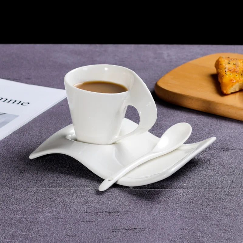 Axya Ceramic Espresso Cup and Saucer Set