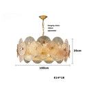 Axyaa Glass Collection Chandelier Hanging Lamp Dimmable Suspension Luminaire