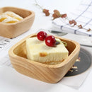 Axyaa Oak Square Wooden Bowl - High-grade, Japanese Kitchen Accessory