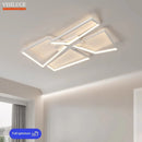 Axyaa LED Square Ceiling Light: Modern Nordic Fixture for Living Room, Bedroom, Dining, Study