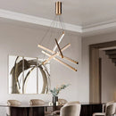 Axyaa Stainless Steel Ceiling Chandelier LED Pendant Light for Nordic Home Decor