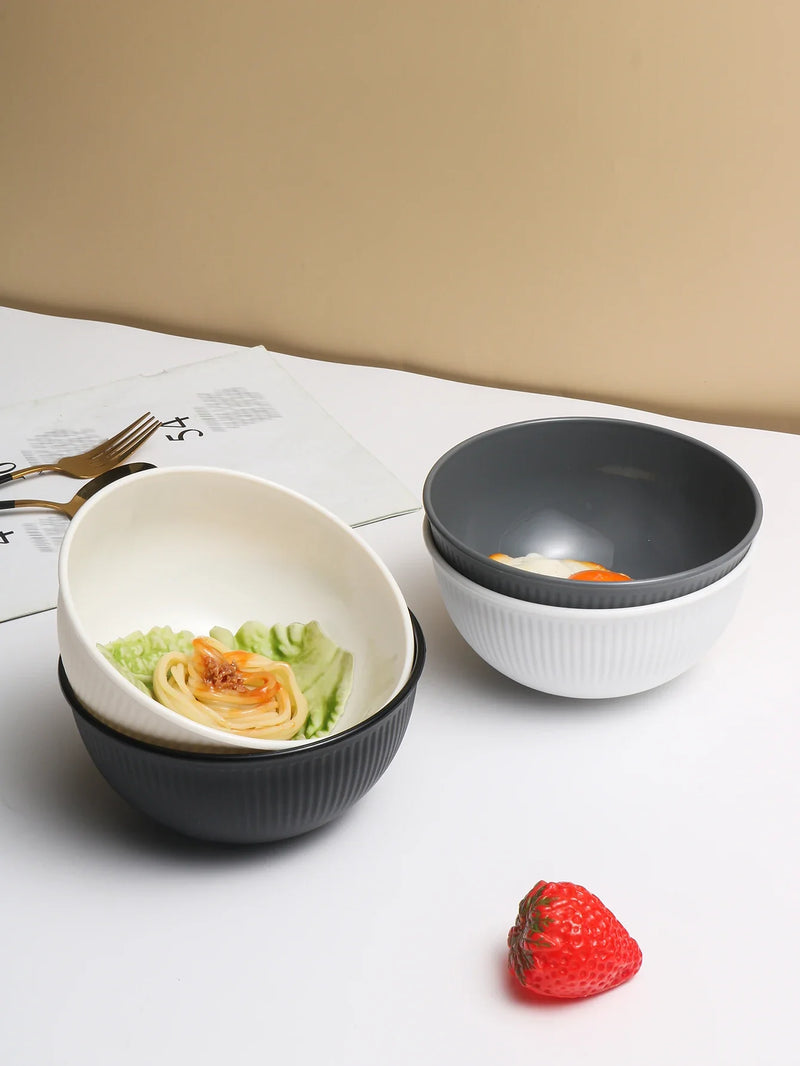 Axyaa Plastic Bowl Set - Durable, Reusable, Microwave & Dishwasher Safe