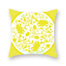 Axyaa Yellow Mandala Ethnic Pattern Cushion Cover 45x45cm