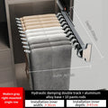 Axyaa Aluminum Alloy Pant Hangers: Adjustable, Multi-Functional, & Collapsible Clothes Rack