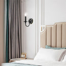 Axyaa Retro Industrial Black Iron Wall Lamp - E14 Candle Light for Bedroom, Kitchen, Bar
