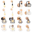 Nordic Wooden Wall Lights Modern Bedroom Sconce Axyaa Brand