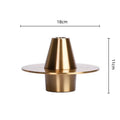 Axyaa Golden Geometric UFO Flower Vase - Elegant Home Decor & Floral Arrangement Accessories