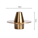 Axyaa Golden Geometric UFO Flower Vase - Elegant Home Decor & Floral Arrangement Accessories
