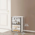 Axyaa Shoe Cabinet: Large Space-Saving Shoe Rack for Sneakers/Boots, Collapsible Organizer