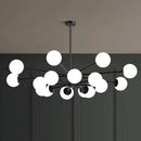 Axyaa Copper Molecular Magic Bean Pendant Lamp - Designer Postmodern Living Room Light