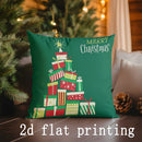 Axyaa Christmas Rectangular Pillow Covers for Sofa, Bedroom, Car - Festive Home Decor