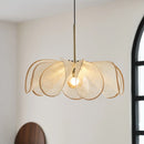 Axyaa Vintage Fabric Ceiling Chandelier LED Lights for Home & Hospitality