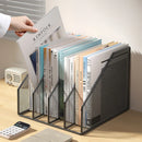 Axyaa Metal File Rack Office Desk Organizer Shelf - File Storage Box & Data Rack
